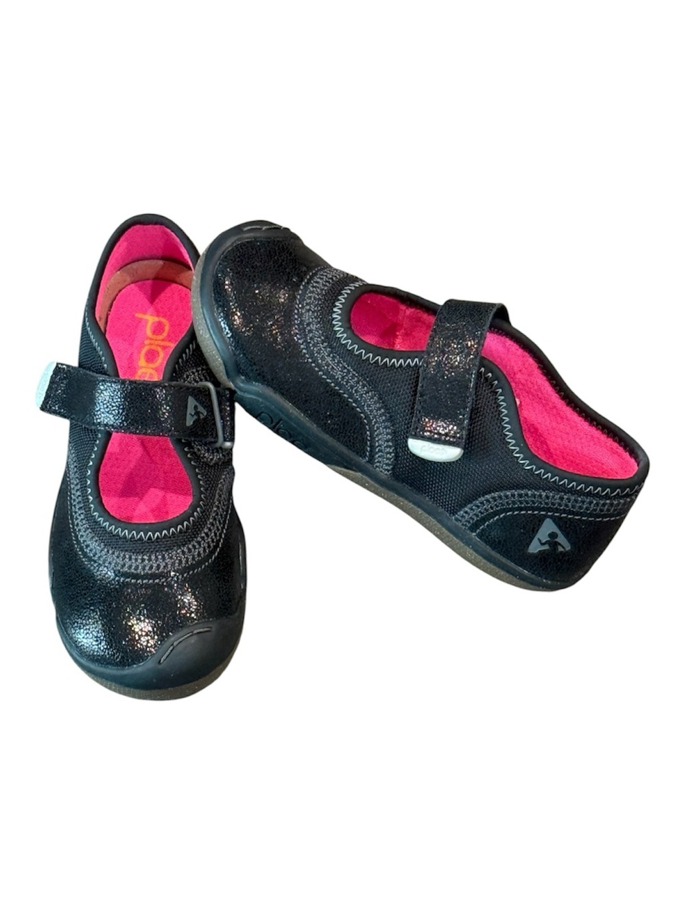 Plae Emme Shimmer Suede/Nylon Mary Jane sneakers